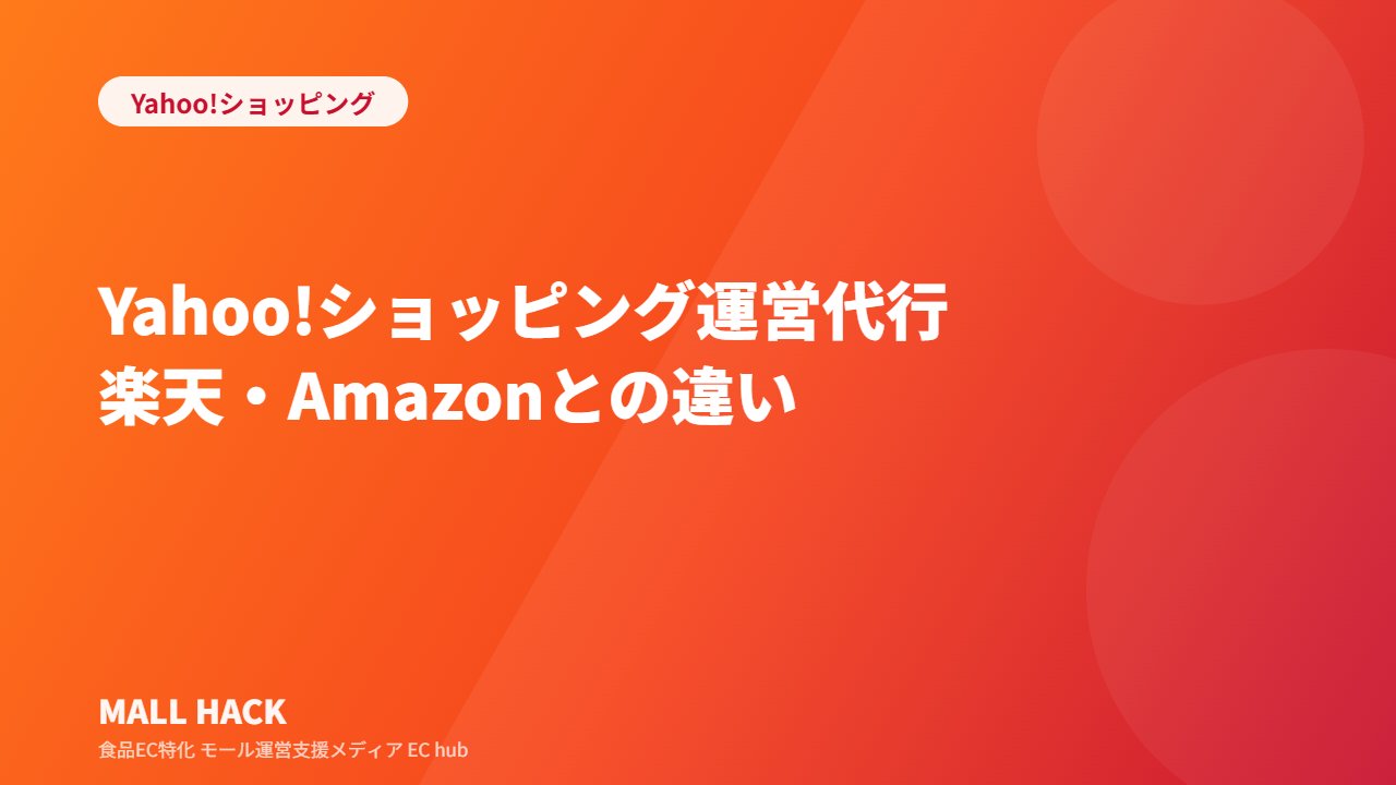 Yahoo!ショッピング運営代行とは